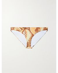 Mara Hoffman - Zoa Bikini-Höschen Aus Recyceltem Stretch-Material Mit Print - Lyst