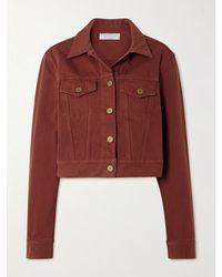 Gabriela Hearst - Bronte Cropped Recycled-Denim Jacket - Lyst
