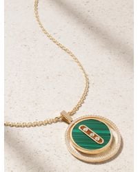Messika - Lucky Move 18-Karat, Malachite And Diamond Necklace - Lyst