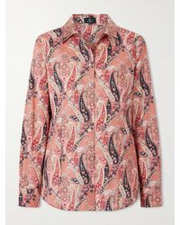 Etro - Paisley-Print Cotton-Blend Poplin Shirt - Lyst