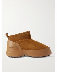 Moon Boot - Luna Low Schneestiefel Aus Veloursleder - Lyst