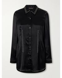 Wales Bonner - Mystic Studded Satin Shirt - Lyst