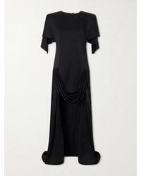 Stella McCartney - Gathered Satin Mini Dress - Lyst
