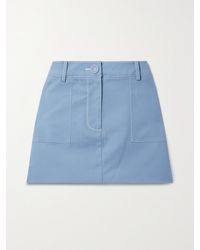Anna Quan - Shana Cotton-Blend Twill Mini Skirt - Lyst
