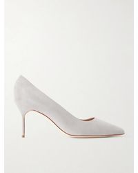 Manolo Blahnik - Bb 70 Suede Pumps - Lyst