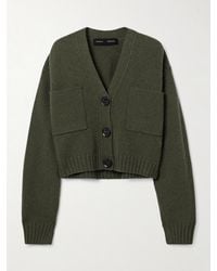 Proenza Schouler - Sofia Cropped Cashmere And Wool-Blend Cardigan - Lyst