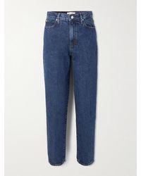 FRAME - The Neat High-Rise Straight-Leg Jeans - Lyst
