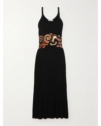 Gabriela Hearst - Mila Crochet-Paneled Ribbed Cashmere And Silk-Blend Maxi Dress - Lyst