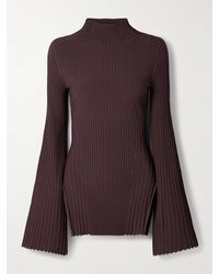 Adam Lippes - Gaia Ribbed-Knit Top - Lyst