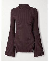 Adam Lippes - Gaia Ribbed-Knit Top - Lyst