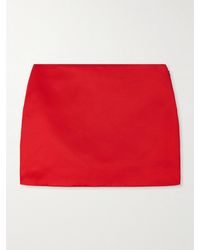 Givenchy - Silk-Gabardine Mini Skirt - Lyst
