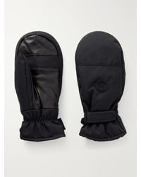 Yves Salomon - Logo-Appliquéd Padded Leather-Trimmed Shell Ski Mittens - Lyst