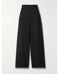 Mugler - Cutout Twill Straight-Leg Pants - Lyst