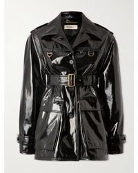 Chloé - Belted Coated Cotton-Canvas Jacket - Lyst
