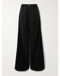Balenciaga - Hose Mit Weitem Bein Aus Lyocell-Popeline - Lyst