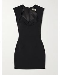 The New Arrivals Ilkyaz Ozel - Isabeau Cutout Gathered Crepe Mini Dress - Lyst