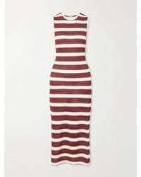 Eres - Régulière Striped Metallic Cotton-Blend Midi Dress - Lyst