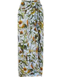 Dodo Bar Or + Annabel's Bedruckter Pareo Aus Baumwoll-voile - Grün