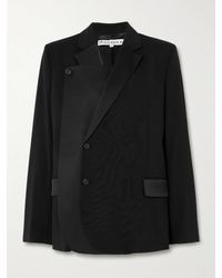 JW Anderson - Double-Breasted Asymmetric Wool-Blend Blazer - Lyst