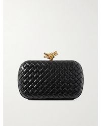 Bottega Veneta - Knot Padded Intrecciato Leather Clutch - Lyst