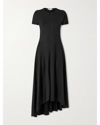 Victoria Beckham - Stretch-Jersey Zip-Up Midi Dress - Lyst