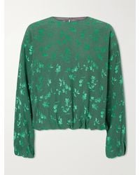 Dries Van Noten - Floral-Jacquard Cloqué Blouse - Lyst