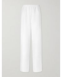 Anine Bing - Roslyn Woven Wide-Leg Pants - Lyst