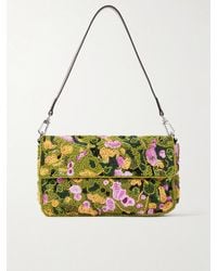 STAUD - Timmy Bead And Sequin-Embellished Shoulder Bag - Lyst