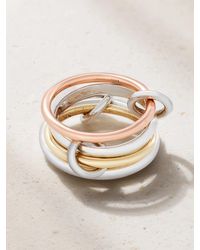 Spinelli Kilcollin - Hyacinth Set Aus Vier Ringen Aus 18 Karat Gelb- Und Roségold Und Sterlingsilber - Lyst