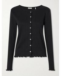 SKALL - Edie Open-Knit Organic Cotton Cardigan - Lyst