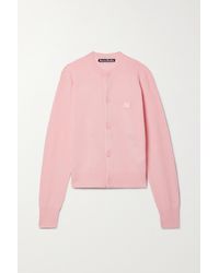 Acne Studios Appliquéd Wool Cardigan - Pink