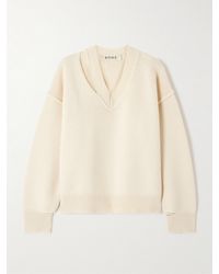 Rohe - Cutout Wool And Cashmere-Blend Sweater - Lyst
