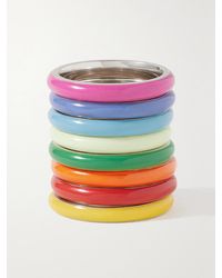 Fry Powers - The Complete Set Unicorn Set Of Eight Sterling And Enamel Rings - Lyst
