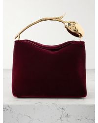 Erdem - Bloom Mini Clutch Aus Samt - Lyst