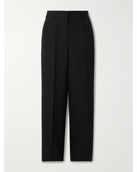 TOTEME - Garderob Recycled Grain De Poudre Straight-Leg Pants - Lyst