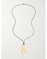 YSSO - Medusa Kette Aus Kordel Mit Vergoldeten Details - Lyst