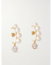 Completedworks - Net Sustain Recycled Vermeil, Pearl And Cubic Zirconia Earrings - Lyst