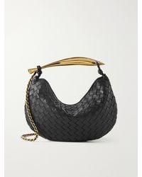 Bottega Veneta - Sardine Small Intrecciato Leather Shoulder Bag With Chain - Lyst
