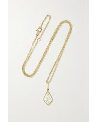 Moritz Glik 18-karat Gold, Sapphire Crystal And Diamond Necklace - Metallic