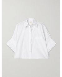 Twp - Next Ex Cropped Cotton-Poplin Shirt - Lyst