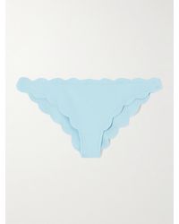 Marysia Swim - Antibes Scalloped Seersucker Bikini Briefs - Lyst