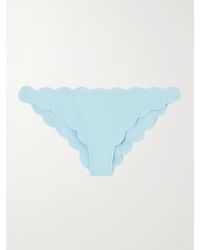 Marysia Swim - Antibes Scalloped Seersucker Bikini Briefs - Lyst