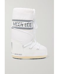 Moon Boot Shell And Faux Leather Snow Boots - White