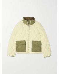 Moncler - Jonquille Shell-Trimmed Quilted Fleece Down Jacket - Lyst
