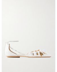 Chloé - Sea Treasures Flache Schuhe Aus Leder Mit Raffungen Und Verzierungen - Lyst