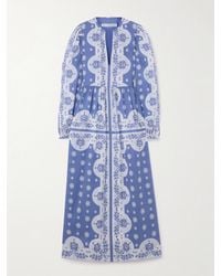 Alix Of Bohemia - Winifred Printed Cotton-Voile Midi Dress - Lyst