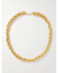 LIE STUDIO - The Flora Vergoldete Kette - Lyst