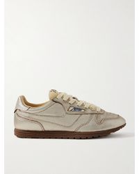 Autry - Windspin Metallic Leather Sneakers - Lyst