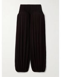 Alaïa - Pleated Crepe Balloon Pants - Lyst