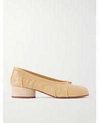 Maison Margiela - Tabi Ballerina Split-Toe Leather Pumps - Lyst